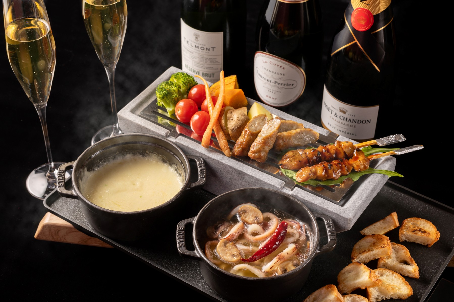 Free-Flow Champagne with Food Pairing